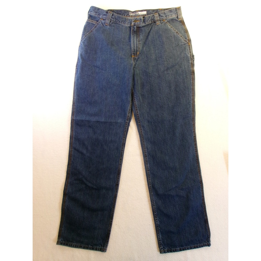 Carhartt Mens Loose Fit Utility Carpenter Jeans Blue BD4941-M 38x34 NWT